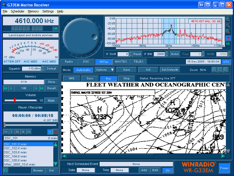 WiNRADiO G33EM Récepteur Marine - Mode HF Fax